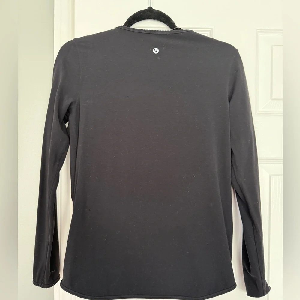 Lululemon Athletica Full freedom black wrap long sleeve